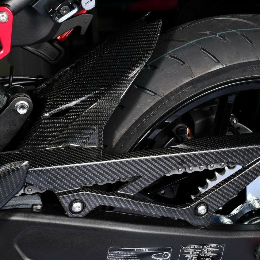 楽天市場】ZX-25R リアフェンダー ロングタイプ ドライカーボン