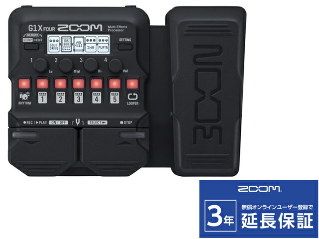楽天市場】ZOOM G1X FOUR + 純正ACアダプター「AD-16A/D」セット