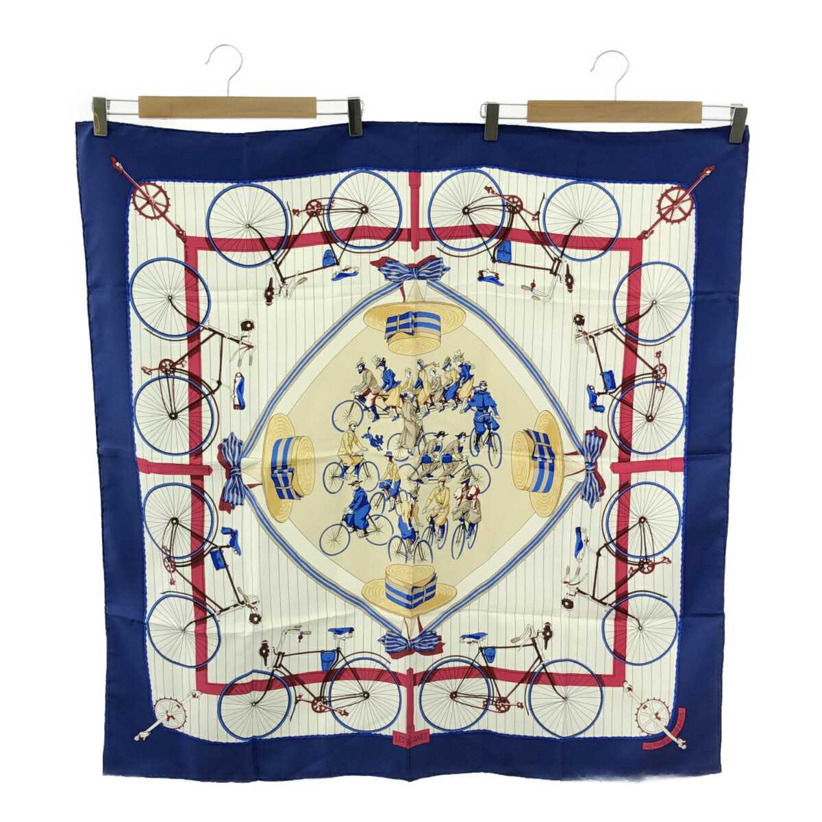 楽天市場】エルメス(HERMES) カレ70 LES BECANES 自転車 スカーフ