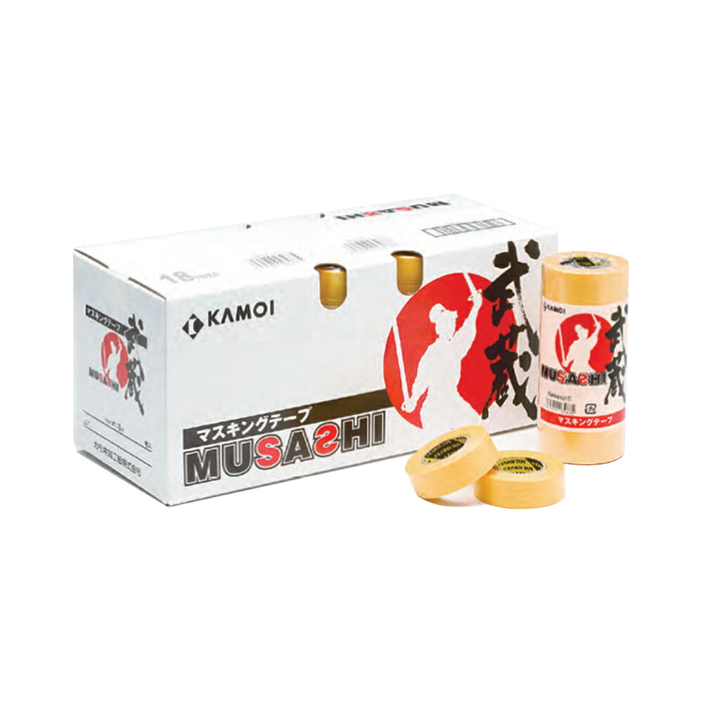 楽天市場】カモ井 車輌塗装用 マスキングテープ 武蔵 各種(18mm・40mm