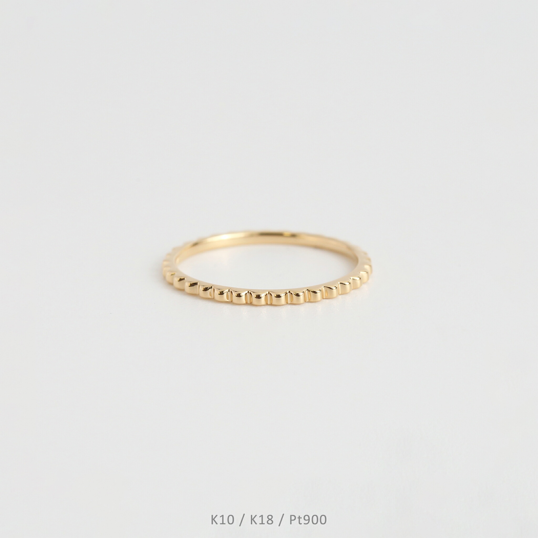 楽天市場】【Tree Ring / Slender】 K10/K18/Pt900 平打ち 地金