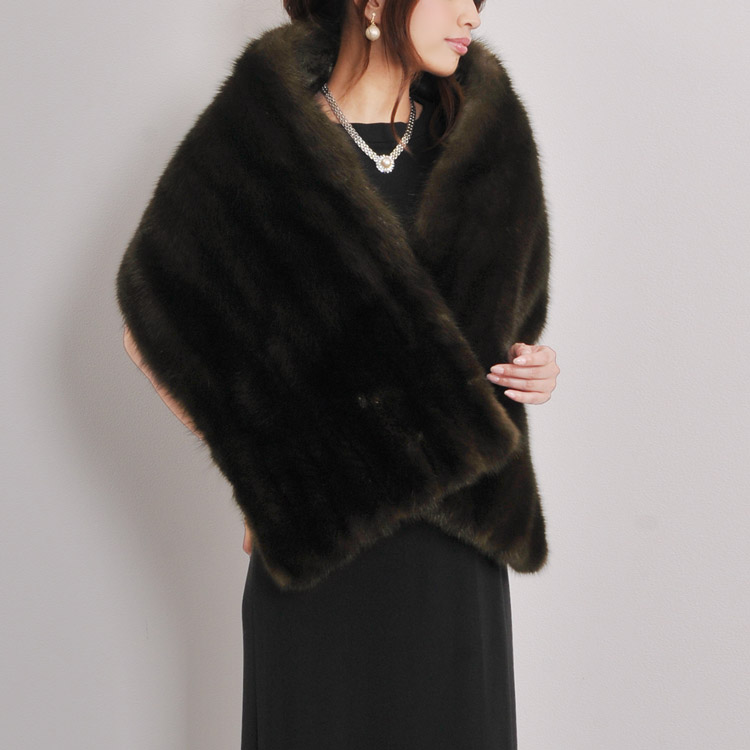 楽天市場】ロシアン セーブル ファーストール レディース 編み込み