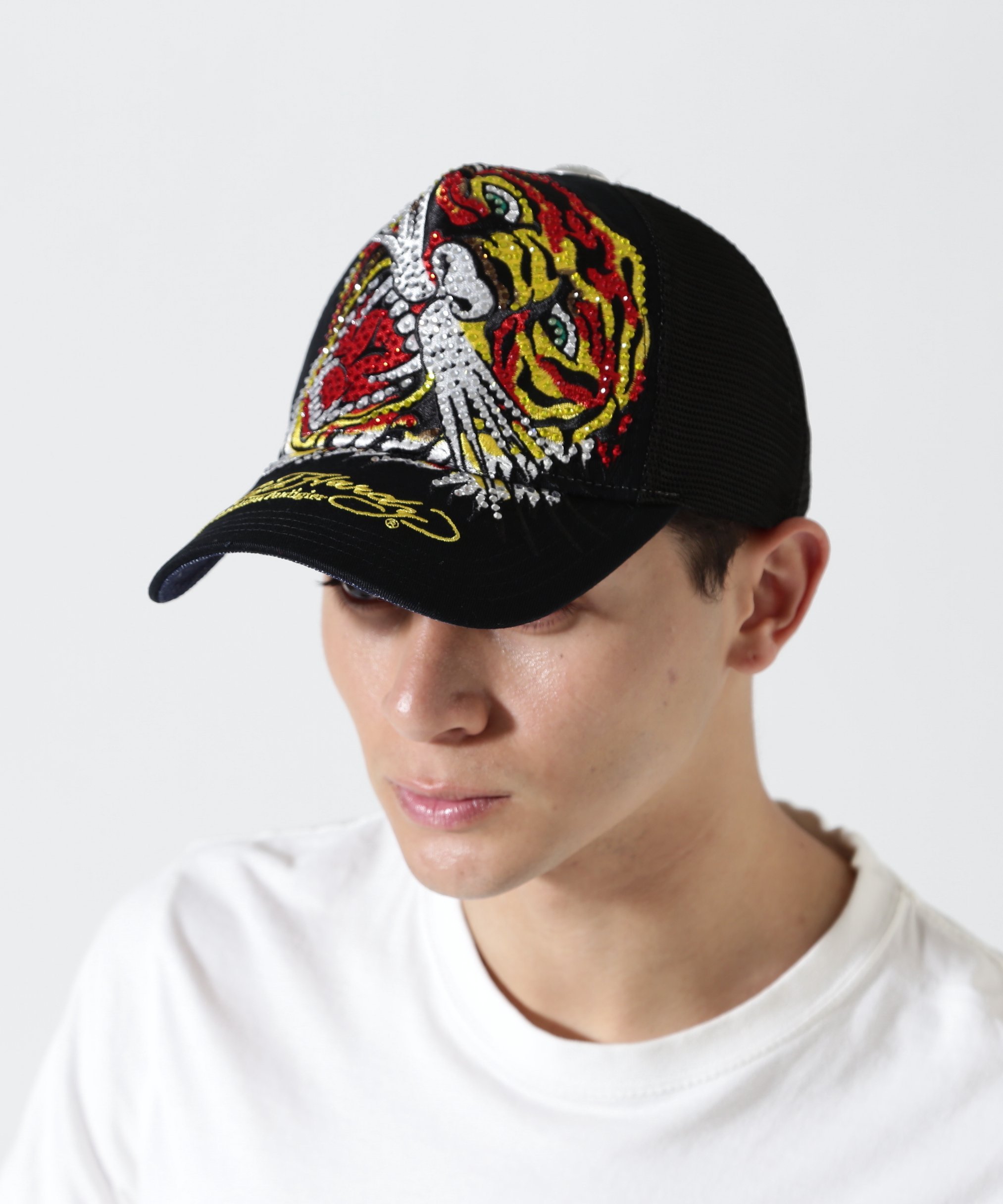 楽天市場】ED HARDYエド・ハーディー◇EH 刺繍メッシュキャップ