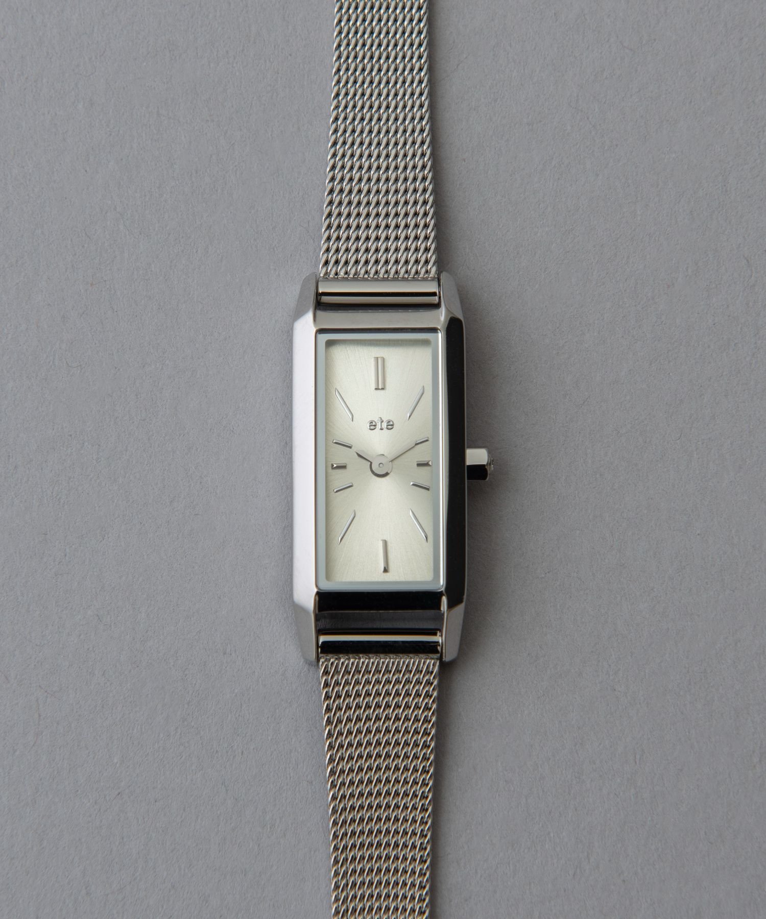 楽天市場】レクタングルフェイス メッシュベルト ウォッチ ete エテ