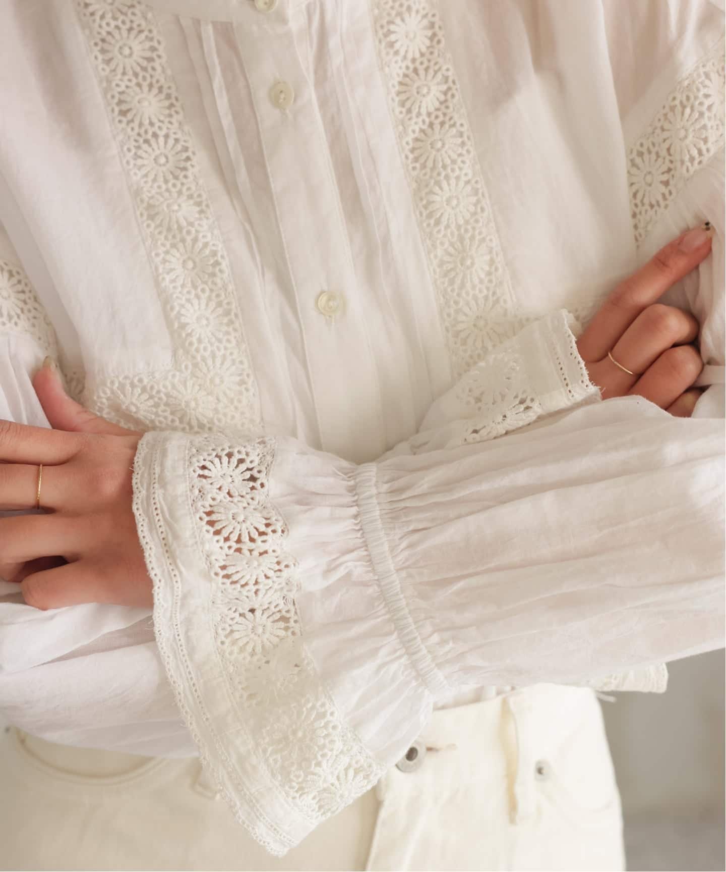 楽天市場】リーフレースブラウス IENA イエナ トップス シャツ