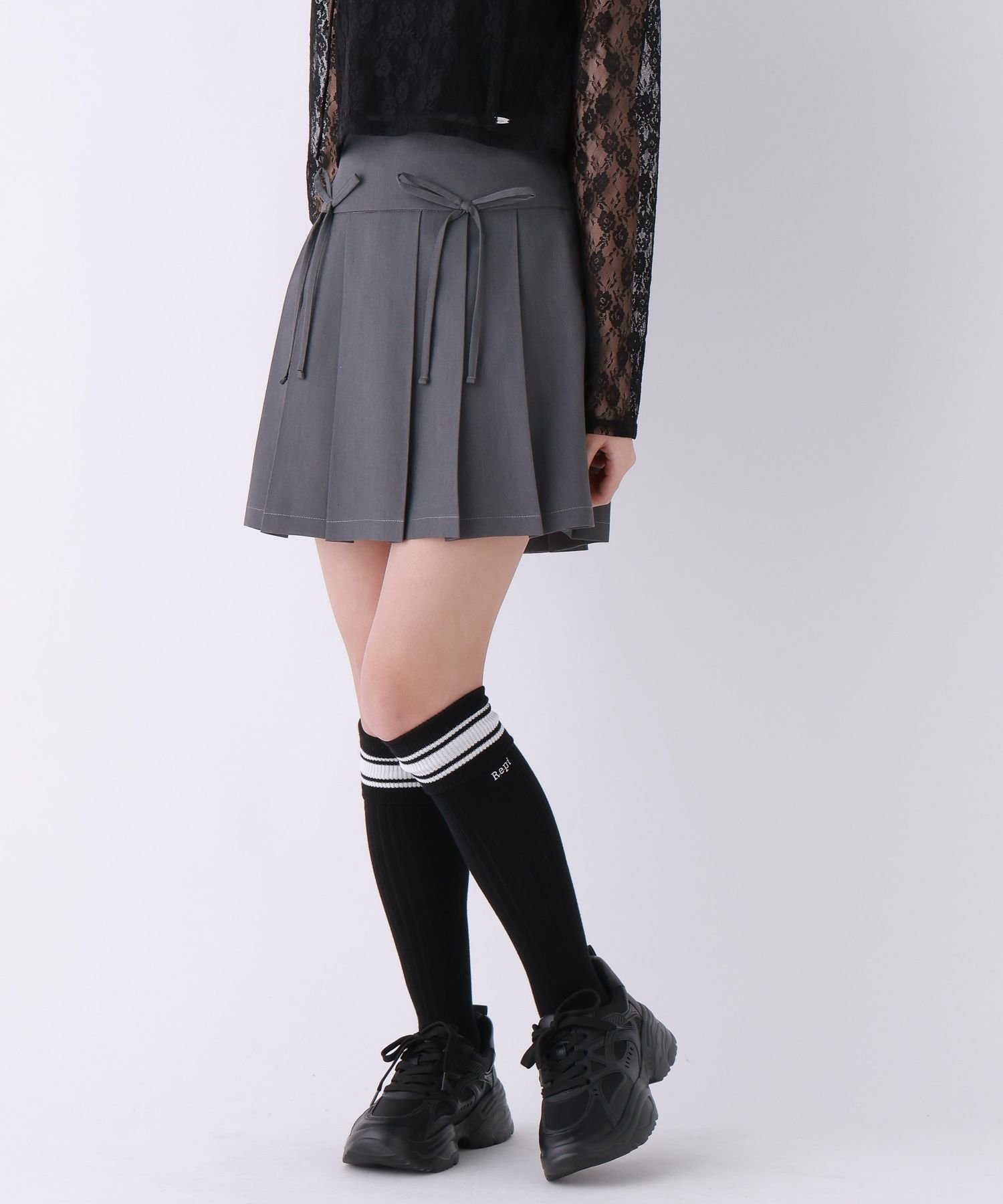 楽天市場】【SALE／60%OFF】リボンプリーツスカート repipi armario