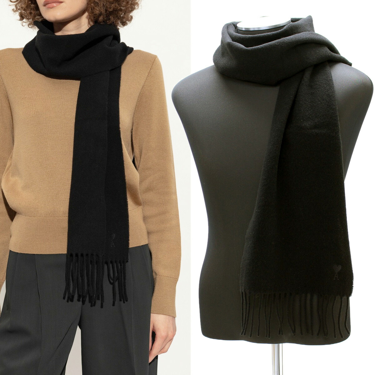 楽天市場】アミ AMI マフラー メンズ レディース bfusf405 334 001