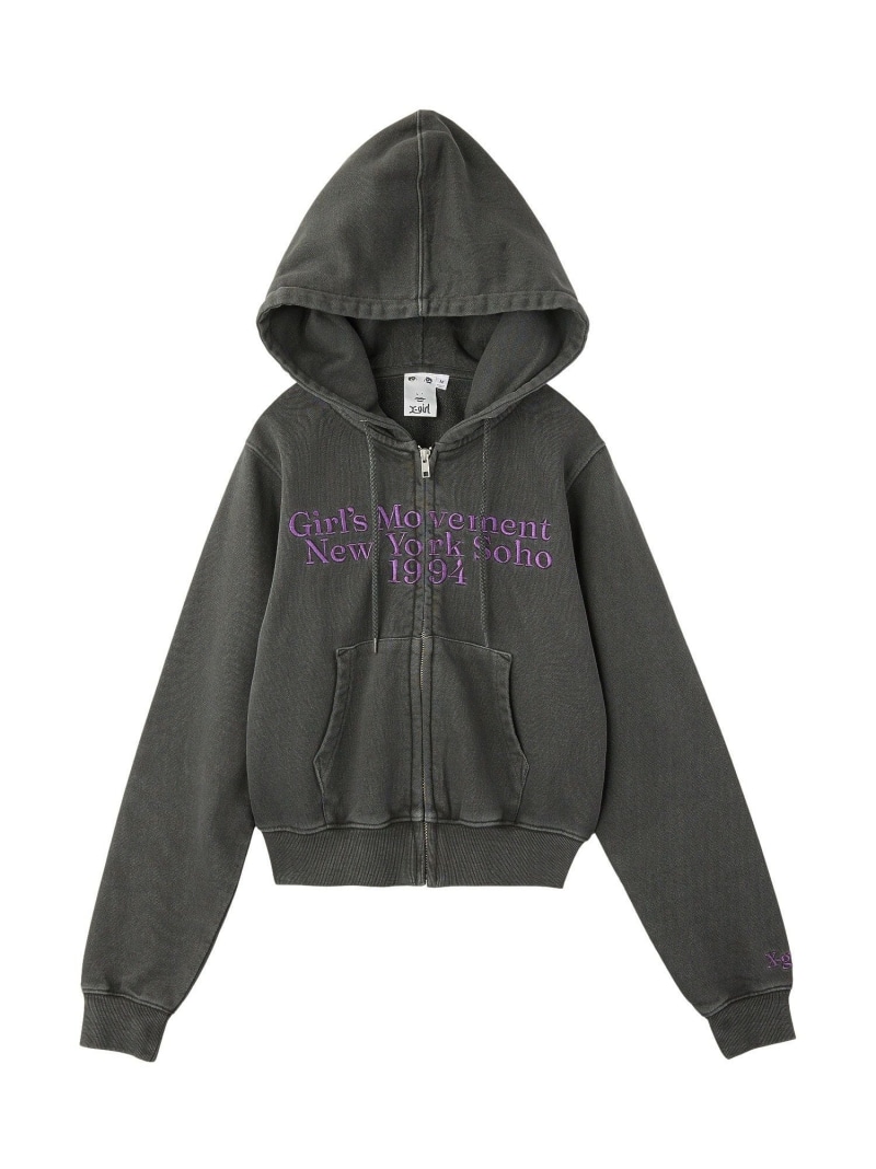 楽天市場】【SALE／30%OFF】VELOUR COMPACT ZIP UP HOODIE X-girl