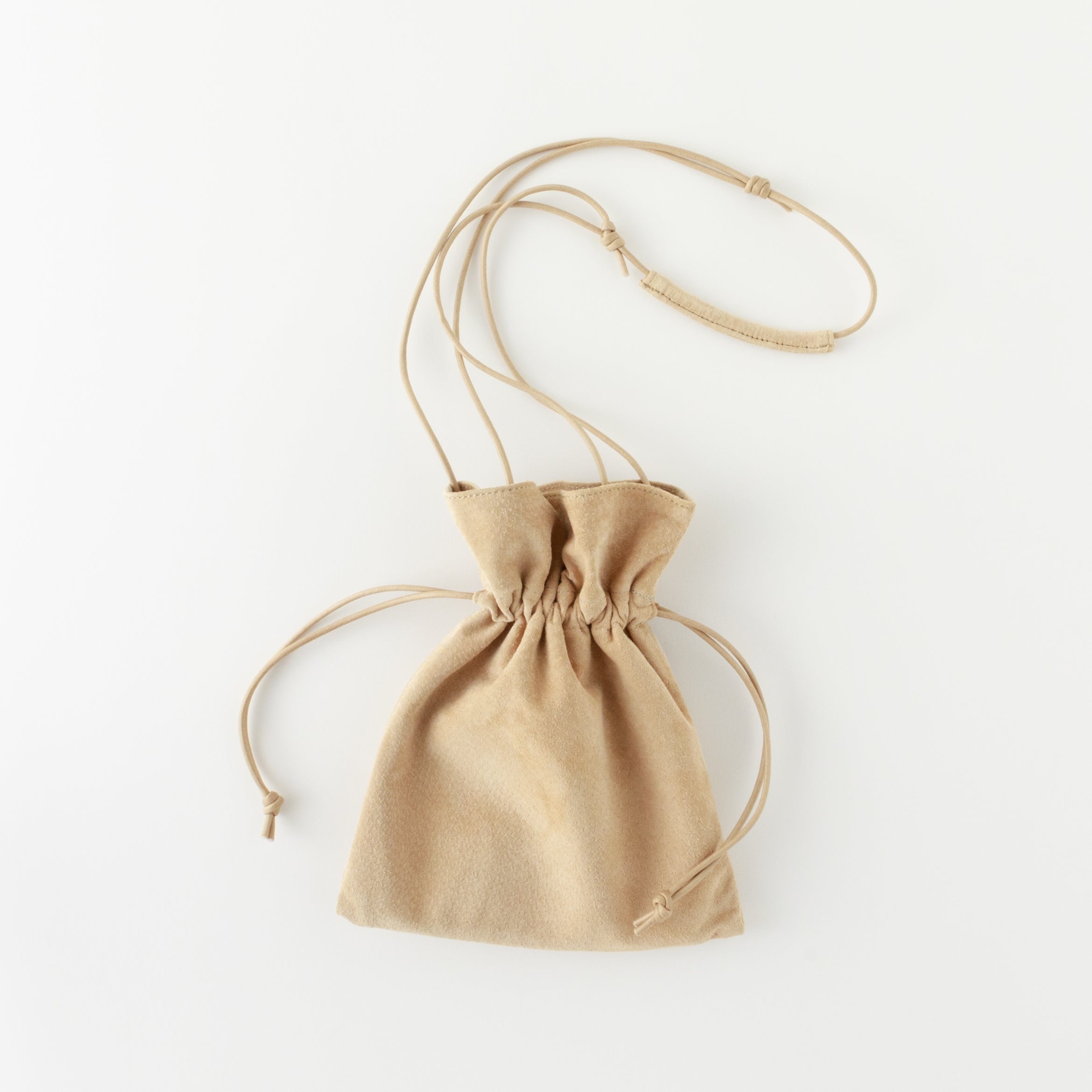 洗える革の巾着型サコッシュ｜Washable Wring Sacoche【トウキョウ