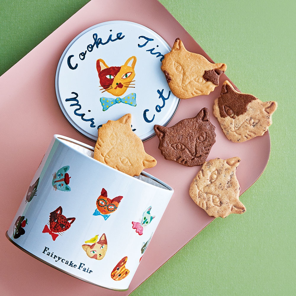 Miracle Cat Cookie Tin 神様のいたずら ネコクッキー缶 5種15枚