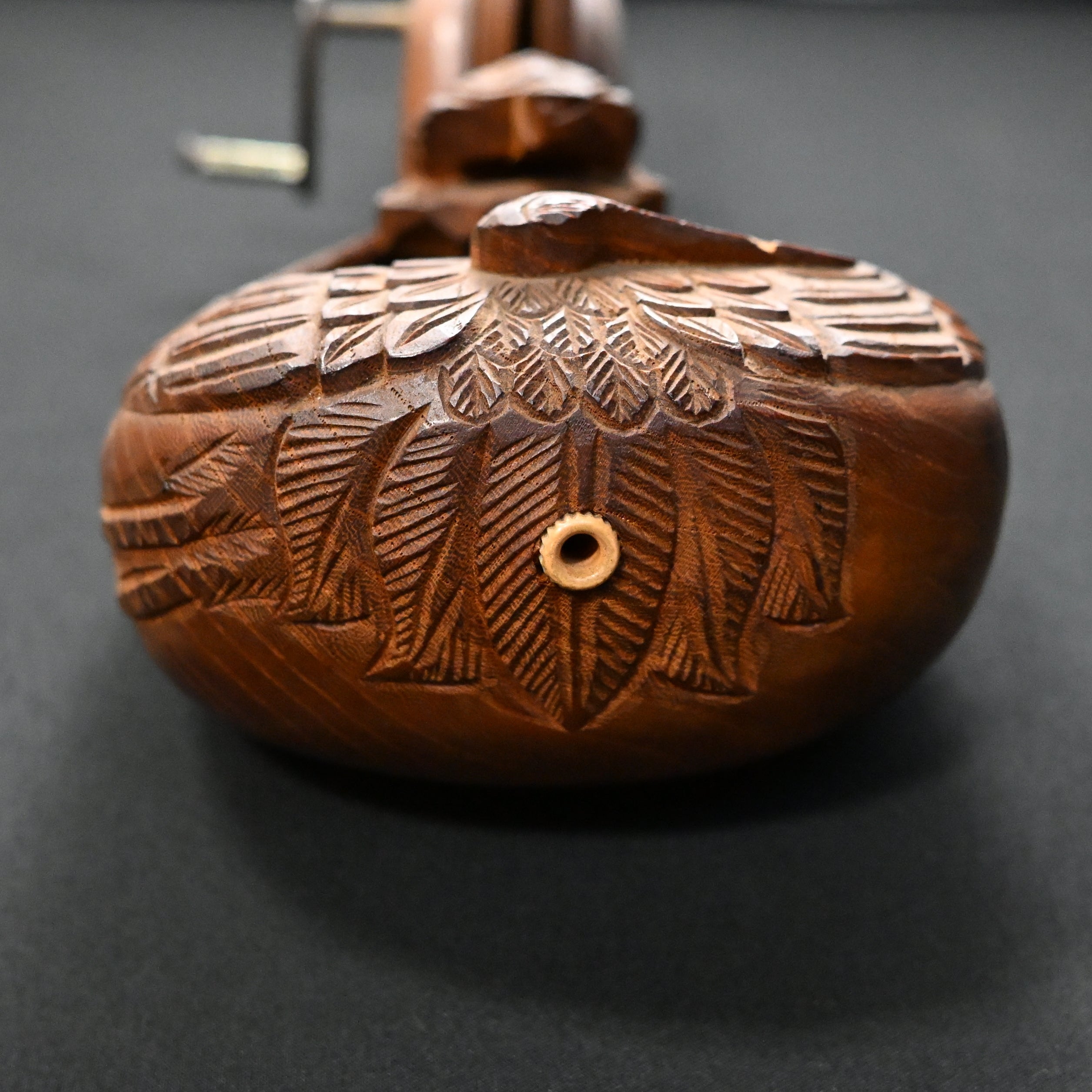 桃太郎 古民具 大工道具 壷重刀 木彫 墨壷 M R6610 桃太郎様専用 古民