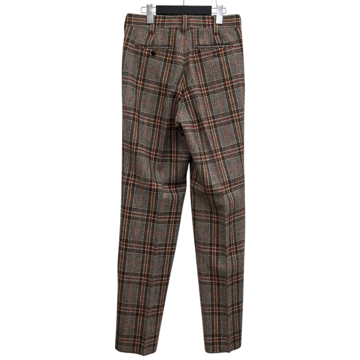 MARNI×CESARE ATTOLINI ウールチェックパンツ ブラウン サイズ 44