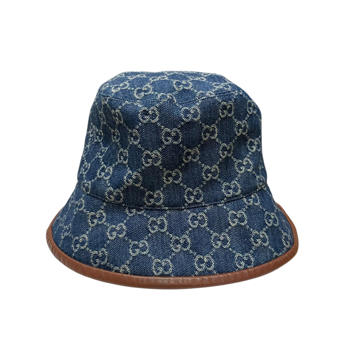 GUCCI ブラック GGパターン バケットハット一点物sizeM58センチ GUCCI