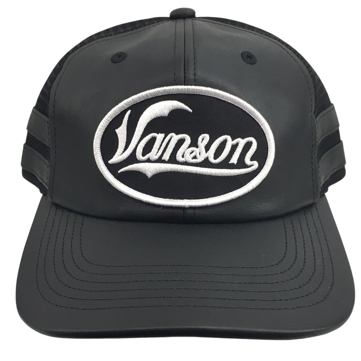 Supreme×VANSON 25AW Vanson Leathers Mesh Back 6-Panelロゴ レザー
