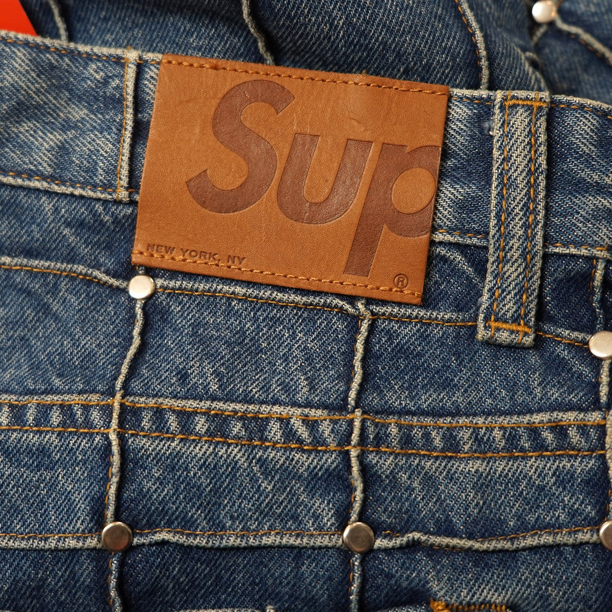 Supreme(シュプリーム) 25SS Studded Seam Loose Fit Jeanスタッズ