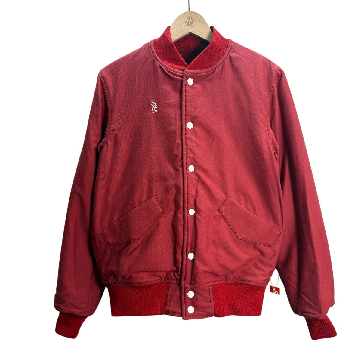 Supreme×WTAPS 09AW/AWARD JACKET／アワードジャケット レッド サイズ