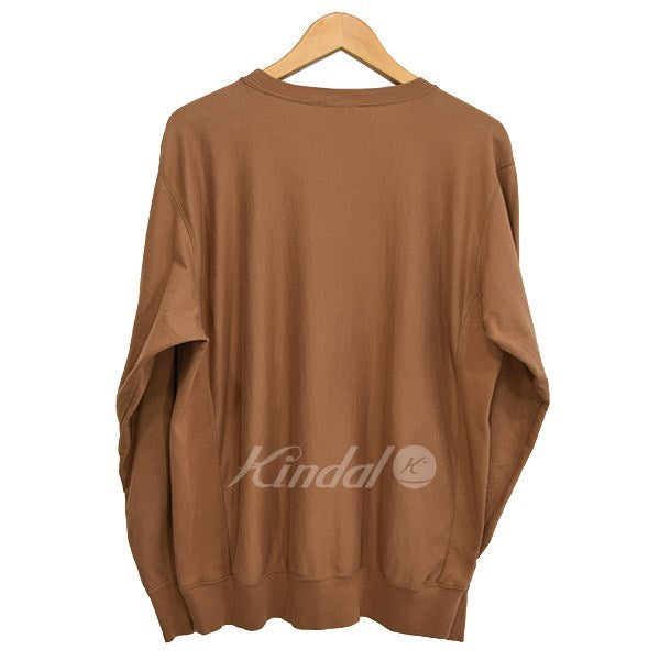 AURALEE SUPER HIGH GAUGE SWEAT P/O ブラウン3 SUPER HIGH GAUGE