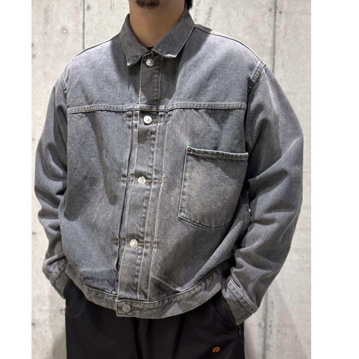 A．PRESSE(アプレッセ) 25AWSTYLE2 Vintage Gray Denim Jacket