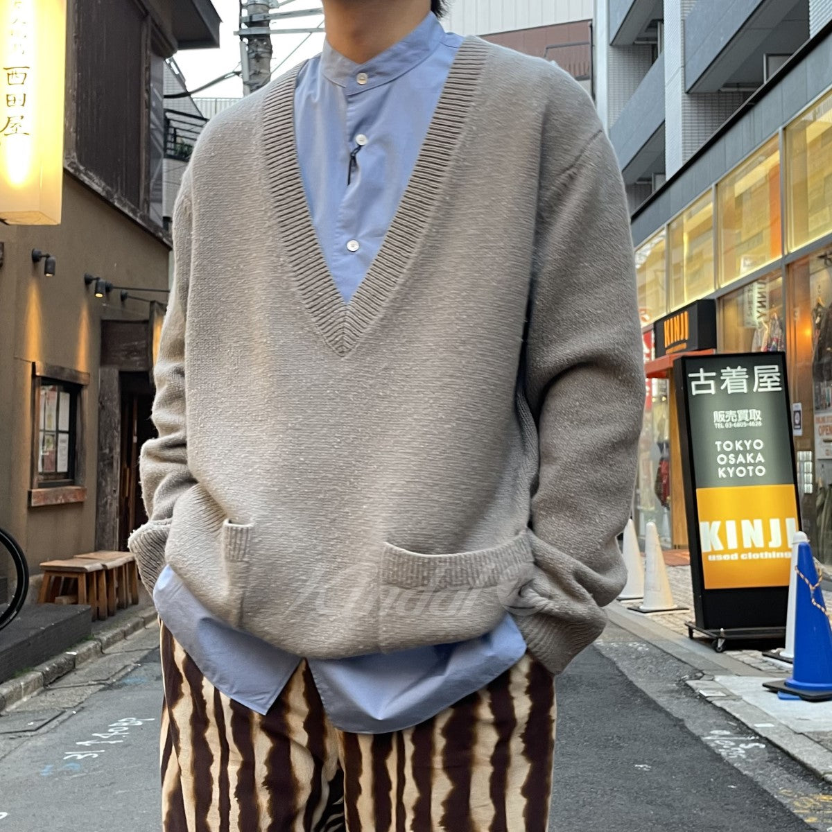 DRIES VAN NOTEN(ドリスヴァンノッテン) 23AW カシミヤ混ピリング加工V
