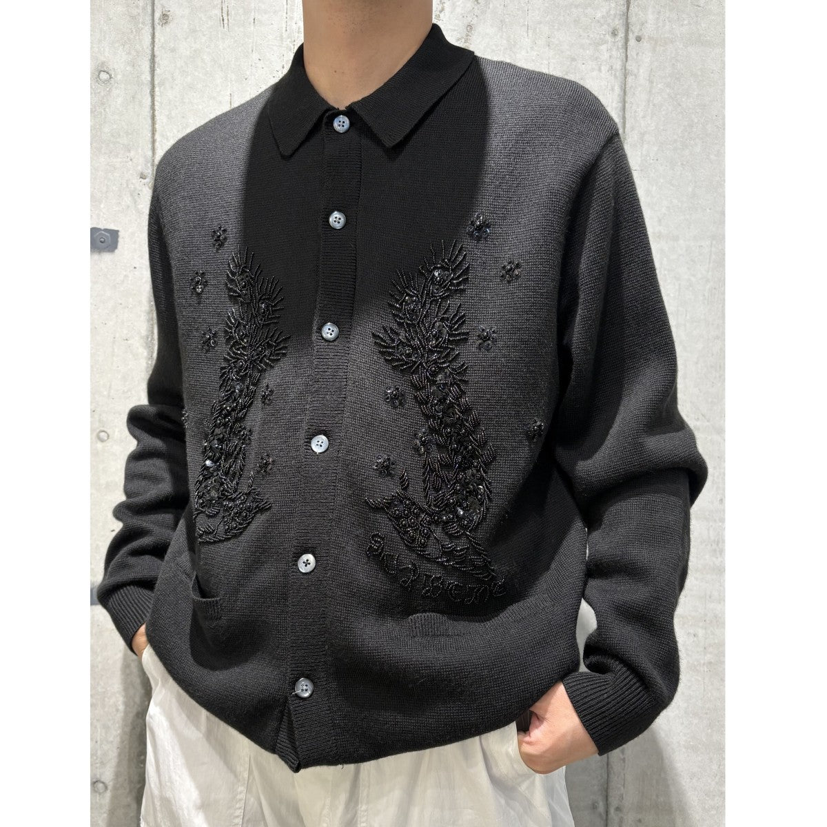 Supreme(シュプリーム) 23SSBeaded Applique Cardiganビジュー装飾