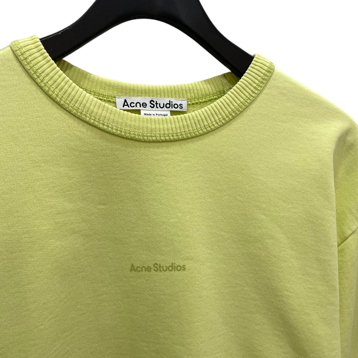 ACNE STUDIOS(アクネストゥディオズ) スタンプロゴスウェット イエロー