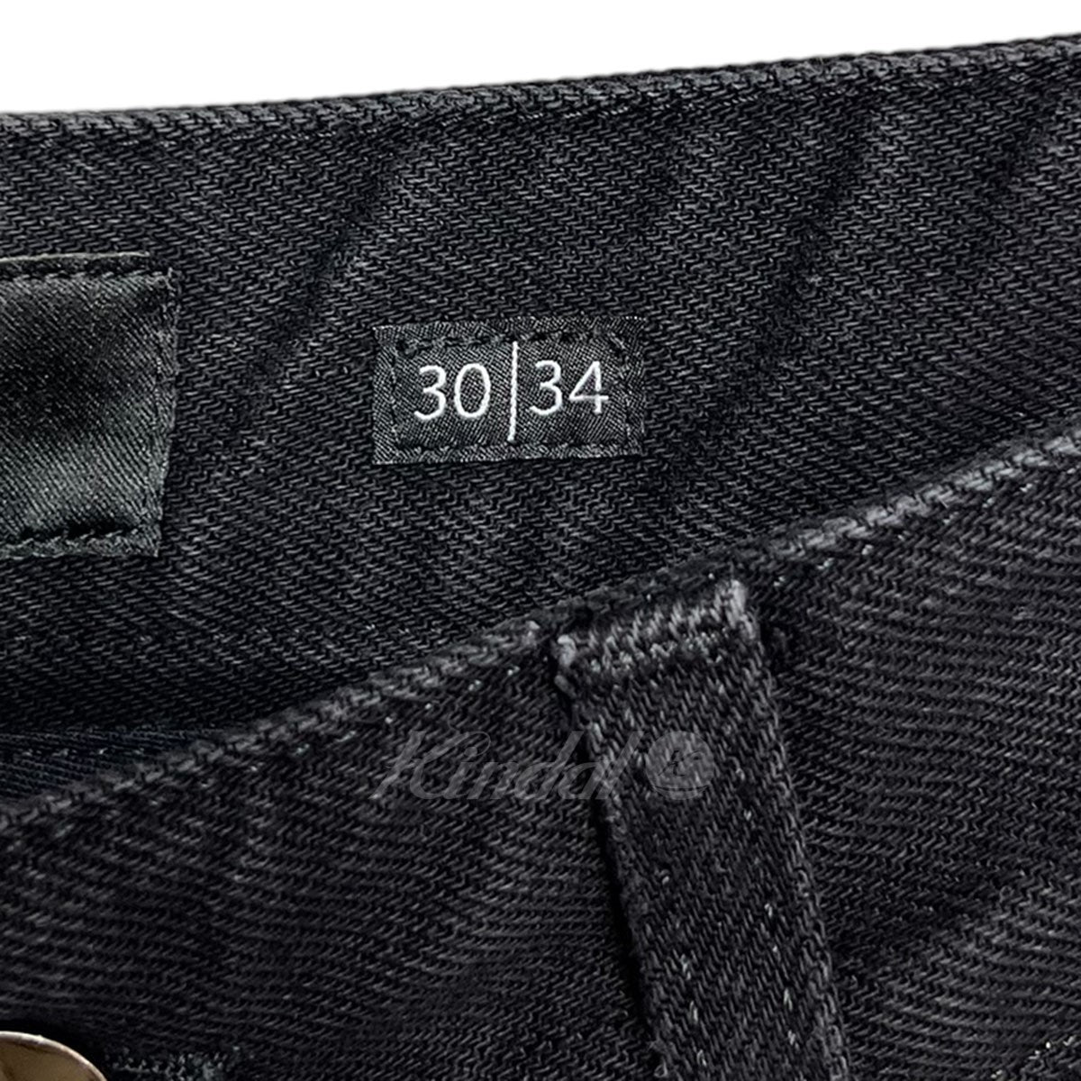 FENDI(フェンディ) 2021SS ズッカ柄刺繍デニムパンツ ブラック サイズ