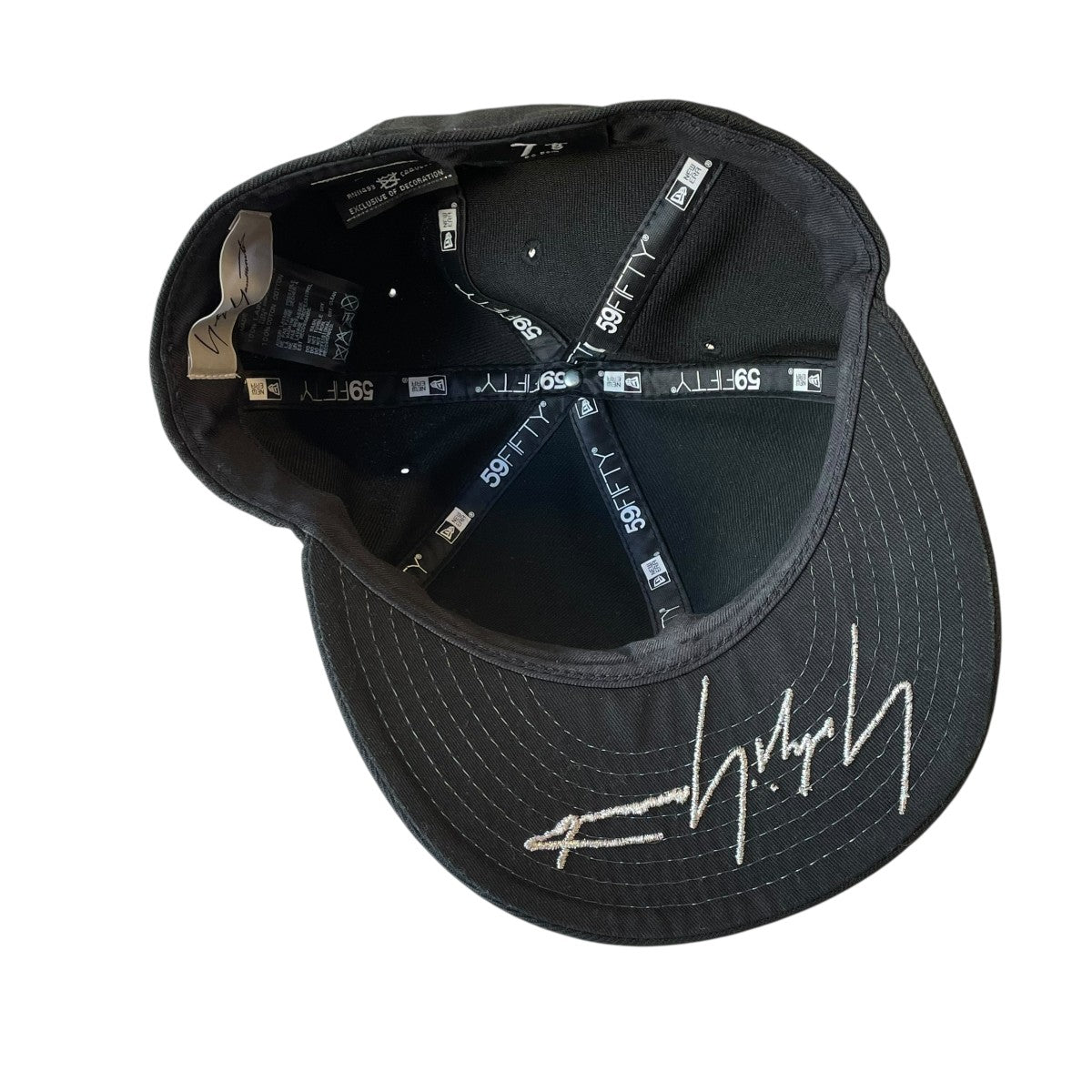 YOHJI YAMAMOTO×New Era メタルプレートキャップ ブラック サイズ 7 1