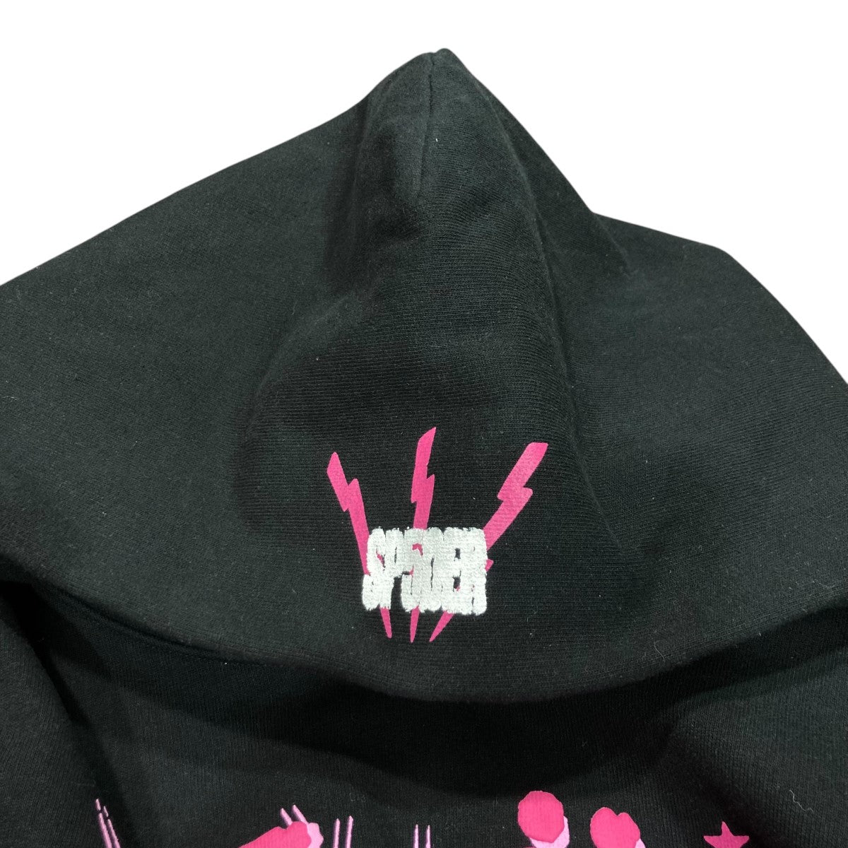 Sp5der(スパイダー) Angel NUMBER HOODIEナンバーパーカー ブラック