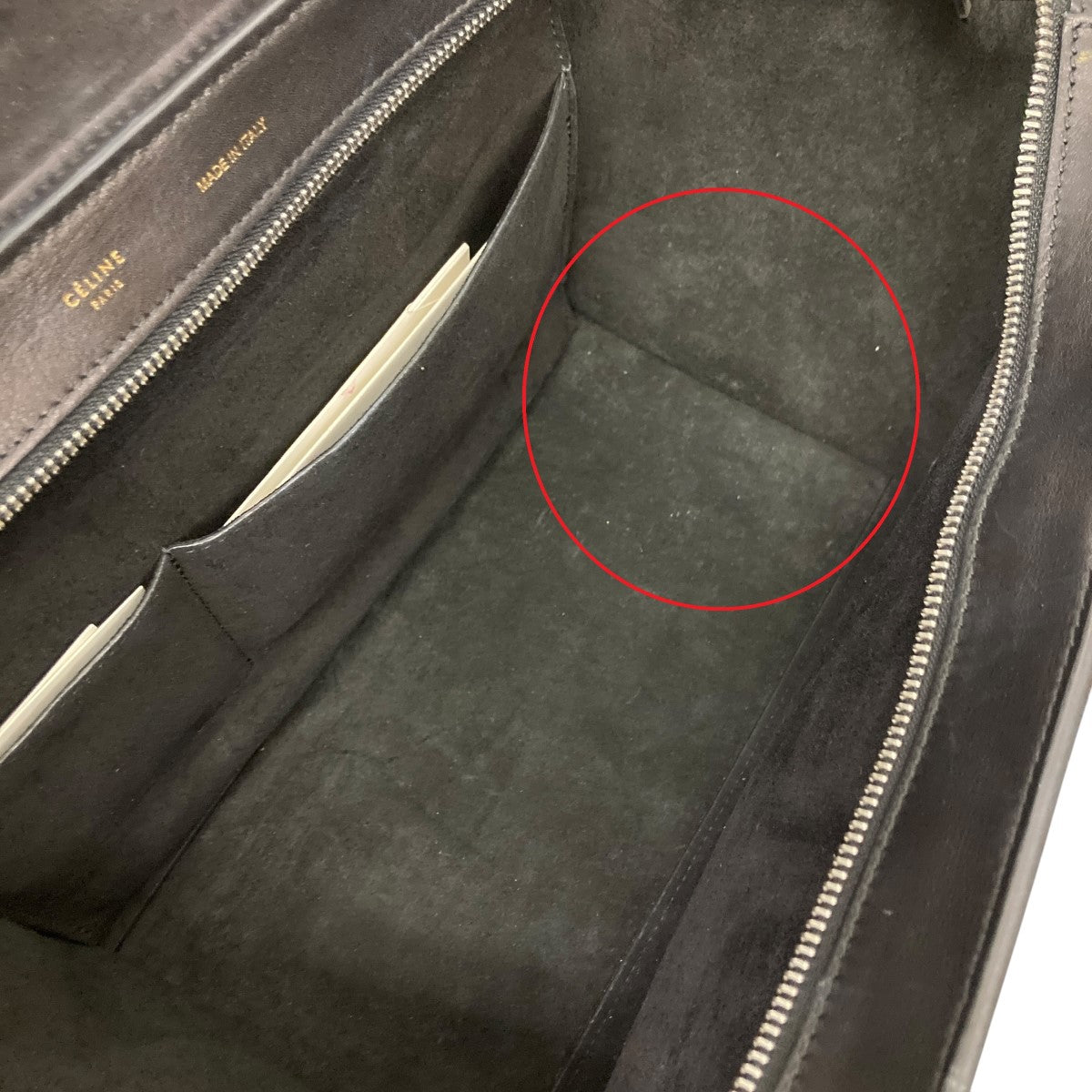 CELINE(セリーヌ) フィービー期ショルダーバッグ - クリーム×ブラック