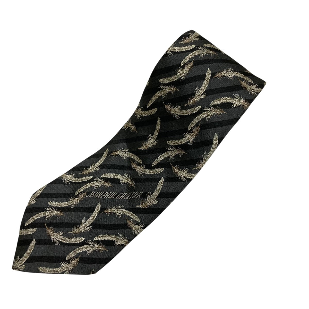 Jean Paul GAULTIER(ジャンポールゴルチェ) フェザー刺しゅうネクタイ