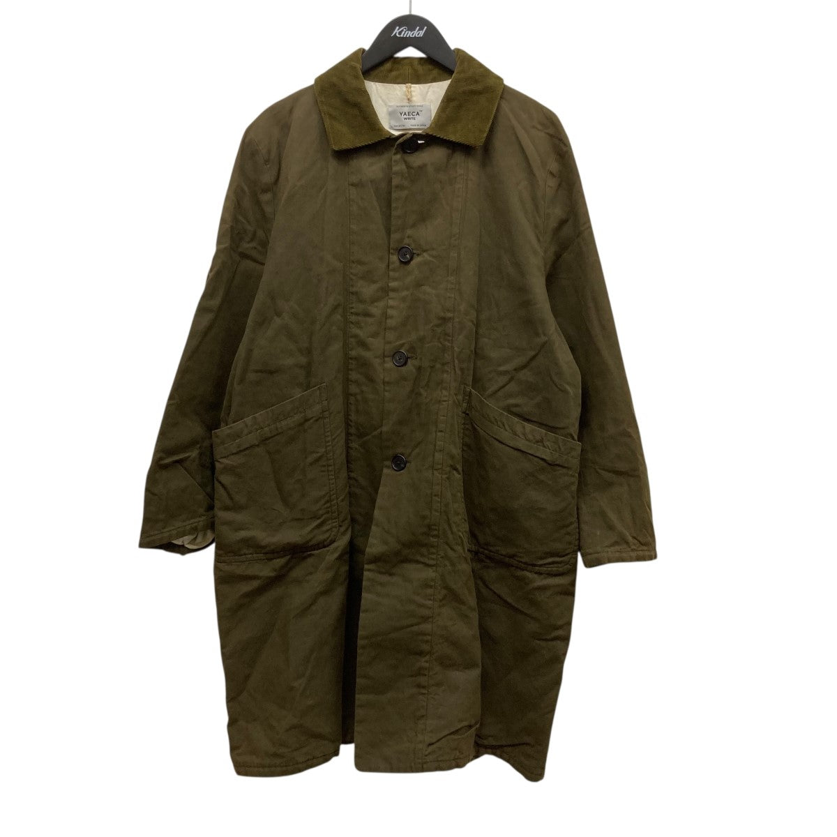 YAECA(ヤエカ) A LINE COAT OILEDAラインコート48551 48551 オリーブ