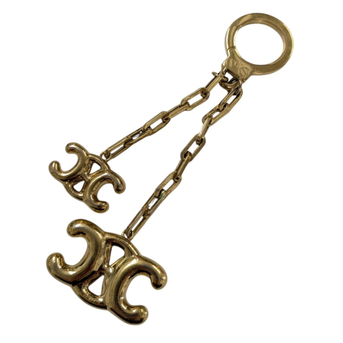 CELINE(セリーヌ) トリオンフチャーム キーリング ゴールド｜【公式