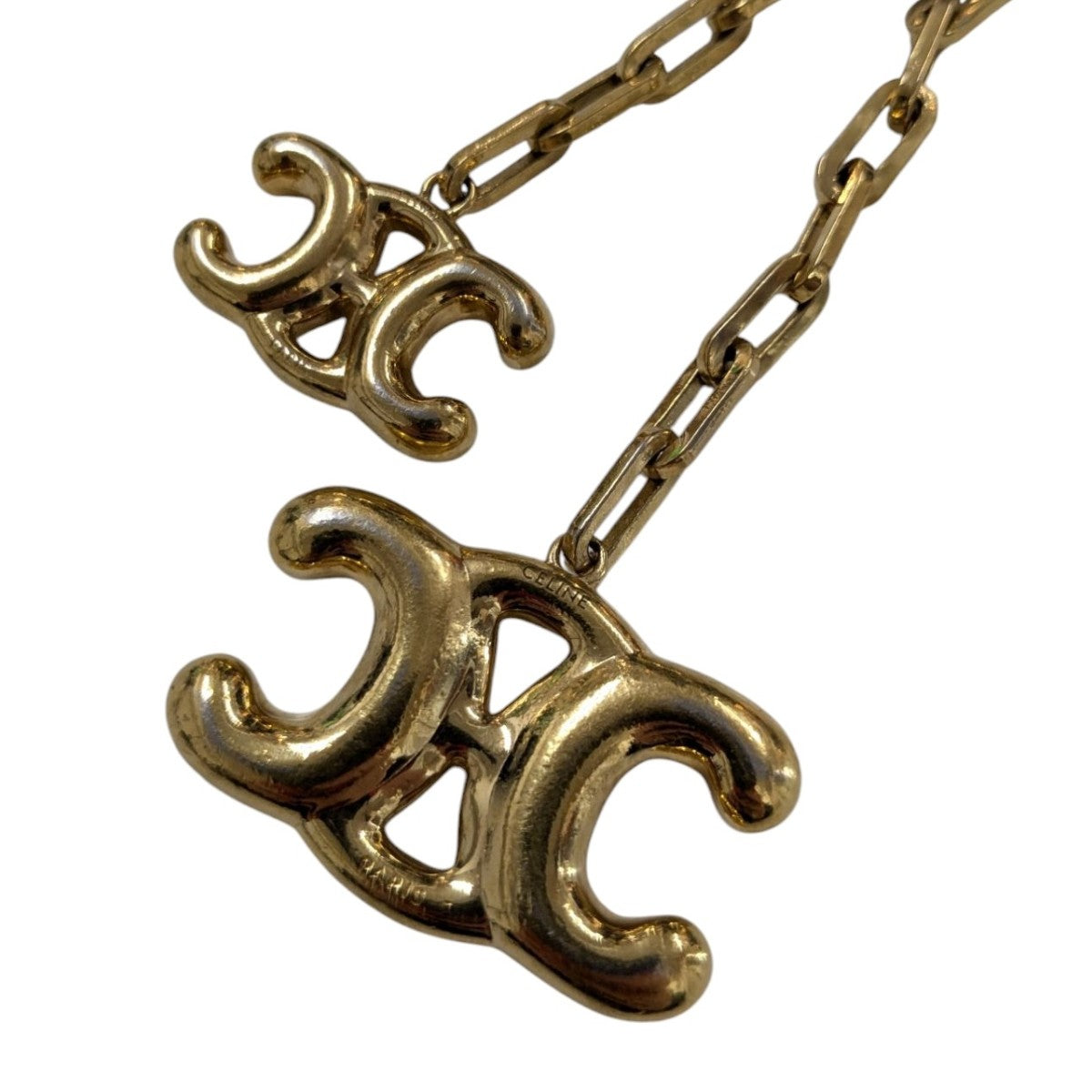 CELINE(セリーヌ) トリオンフチャーム キーリング ゴールド｜【公式