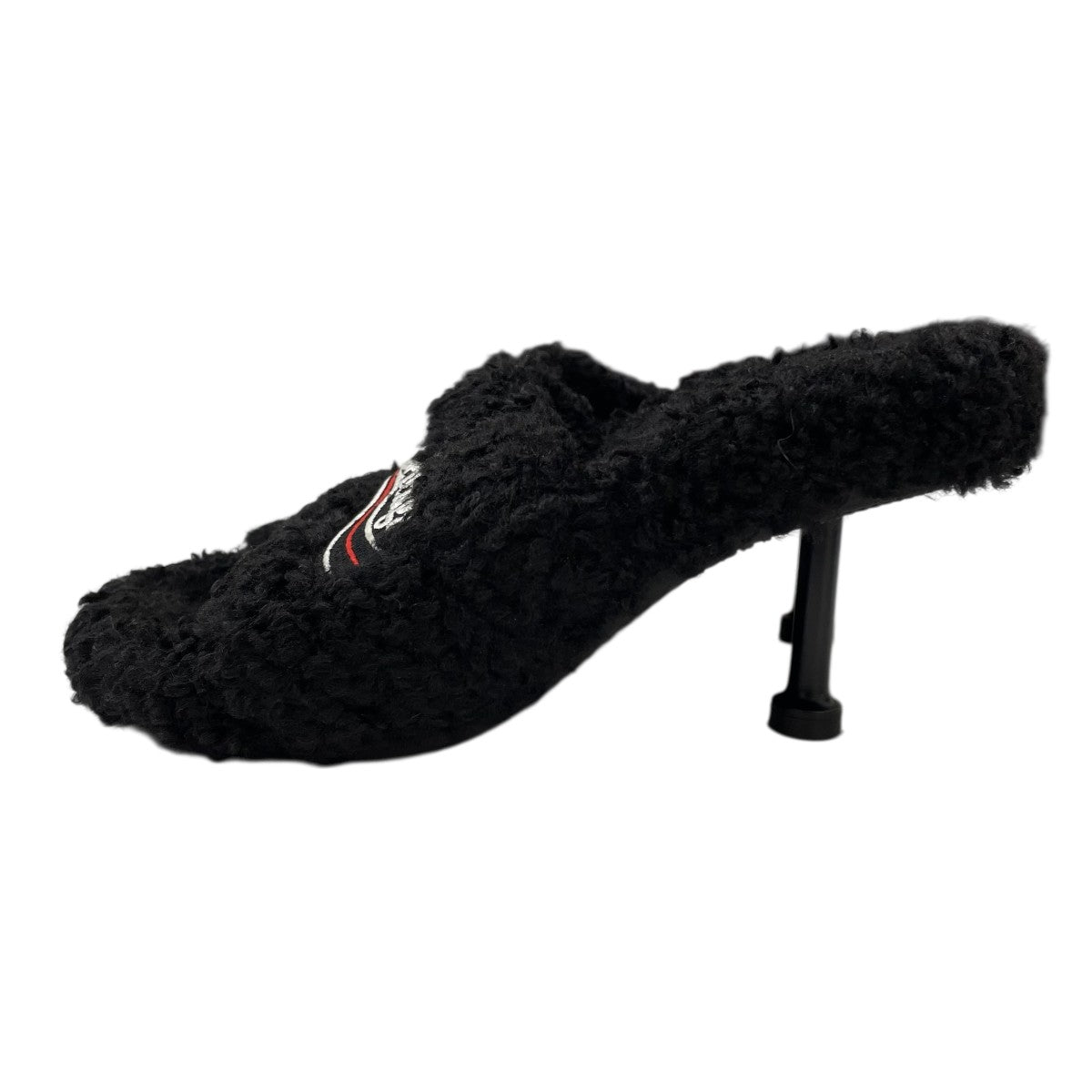 BALENCIAGA(バレンシアガ) キャンペーンロゴファーサンダル ブラック