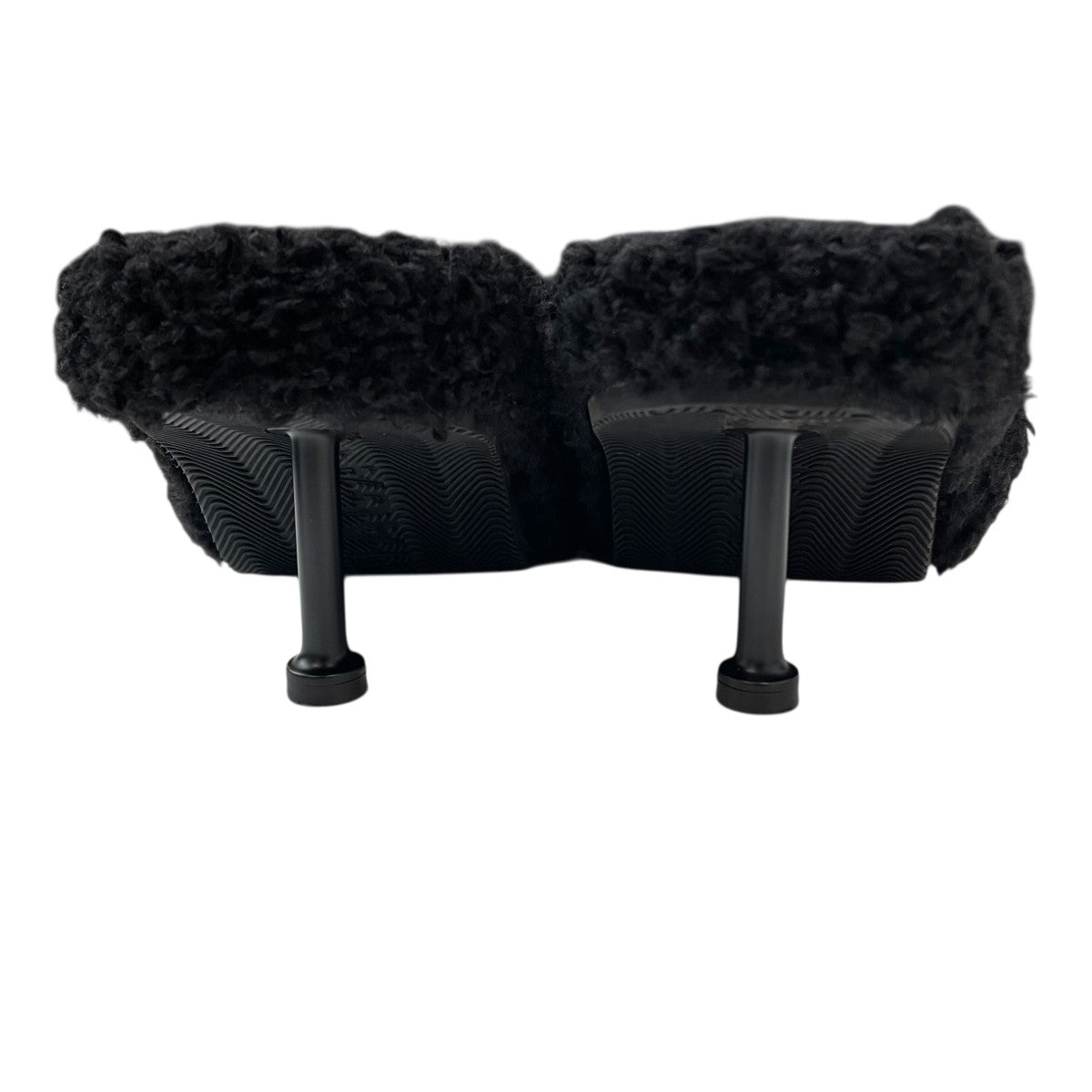 BALENCIAGA(バレンシアガ) キャンペーンロゴファーサンダル ブラック