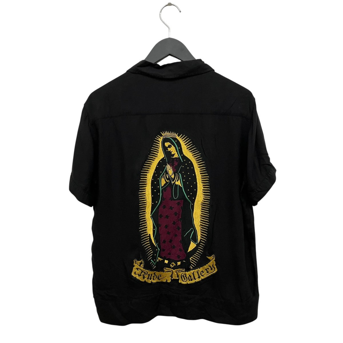 RUDE GALLERY(ルードギャラリー) マリア刺繍半袖シャツ ブラック