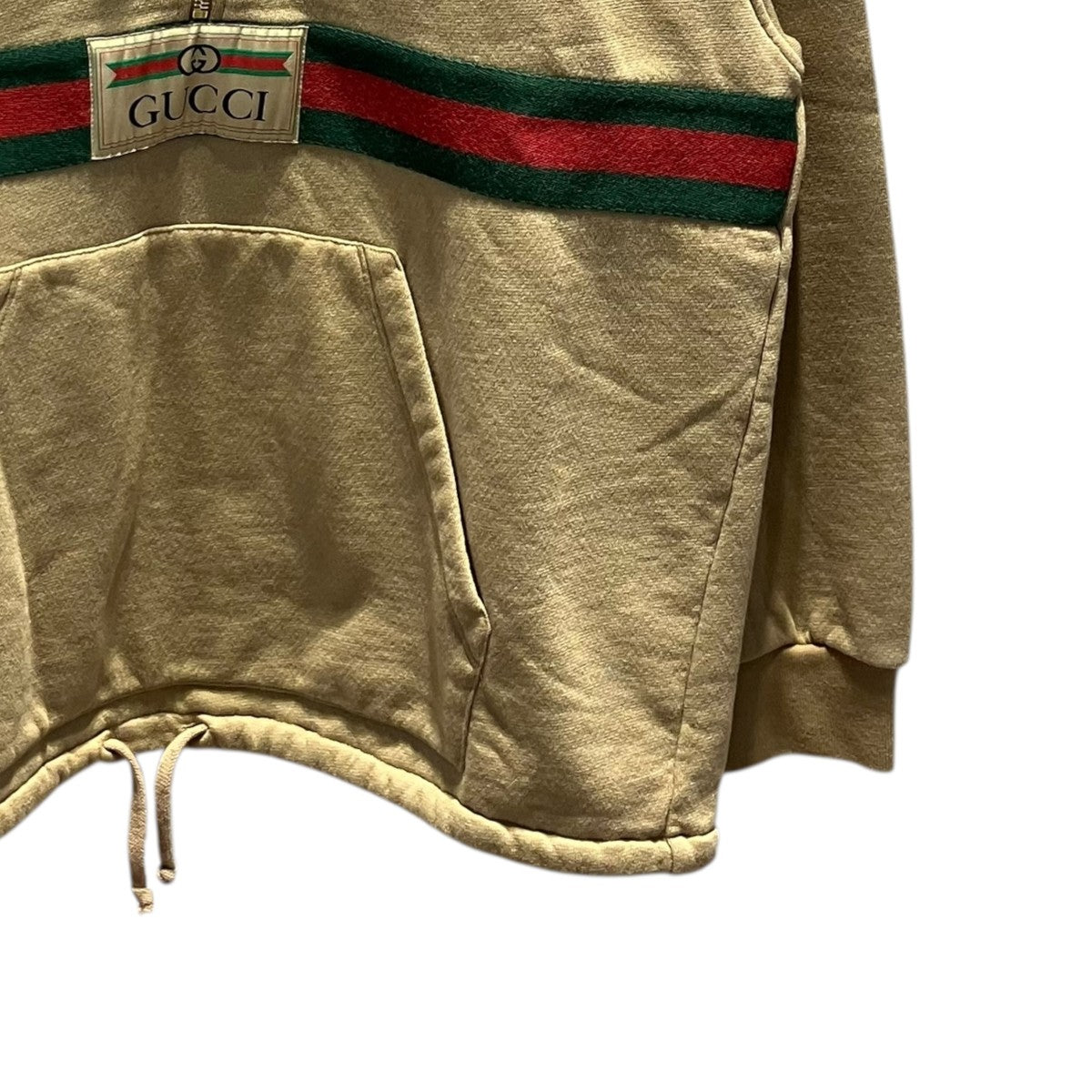 GUCCI(グッチ) ハーフジップパーカー644656 644656 ベージュ サイズ XS