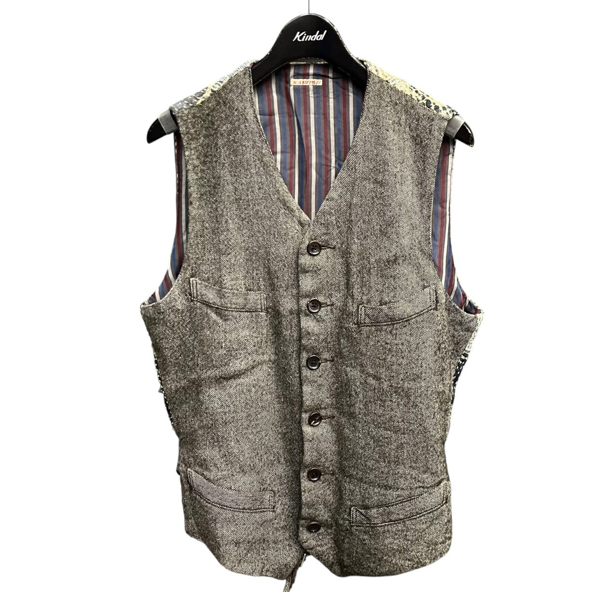 KAPITAL(キャピタル) 刺し子ベスト グレー サイズ 2｜【公式】カインド