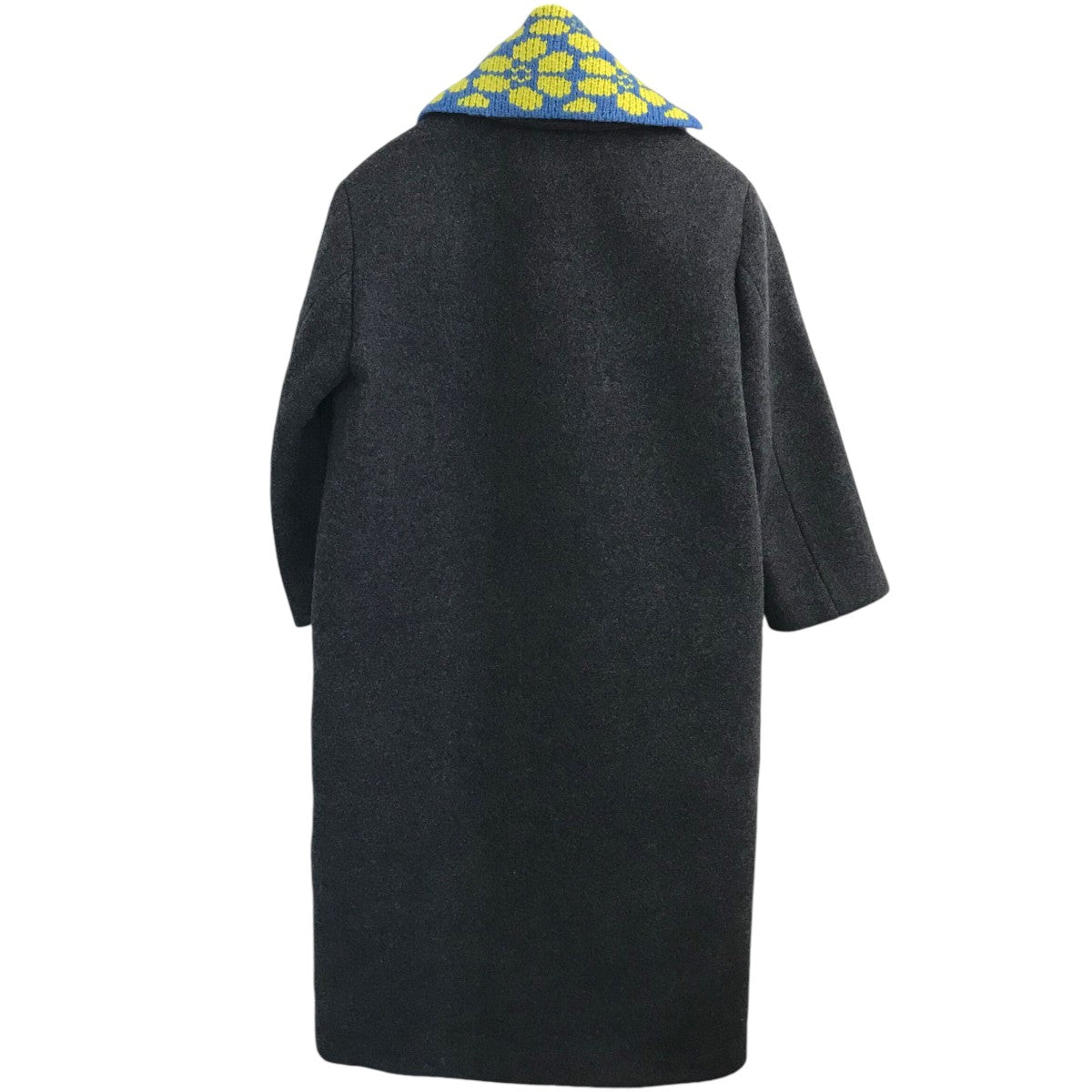 PRADA(プラダ) ニットつけ襟カシミヤロングコートP679OL P679OL グレー