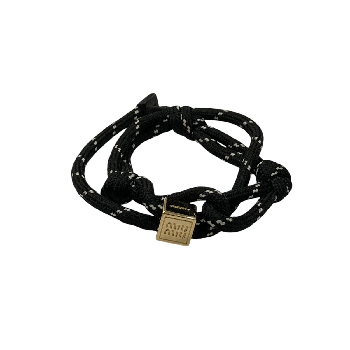 MIU MIU(ミュウミュウ) ブレスレット ブラック｜【公式】カインドオル