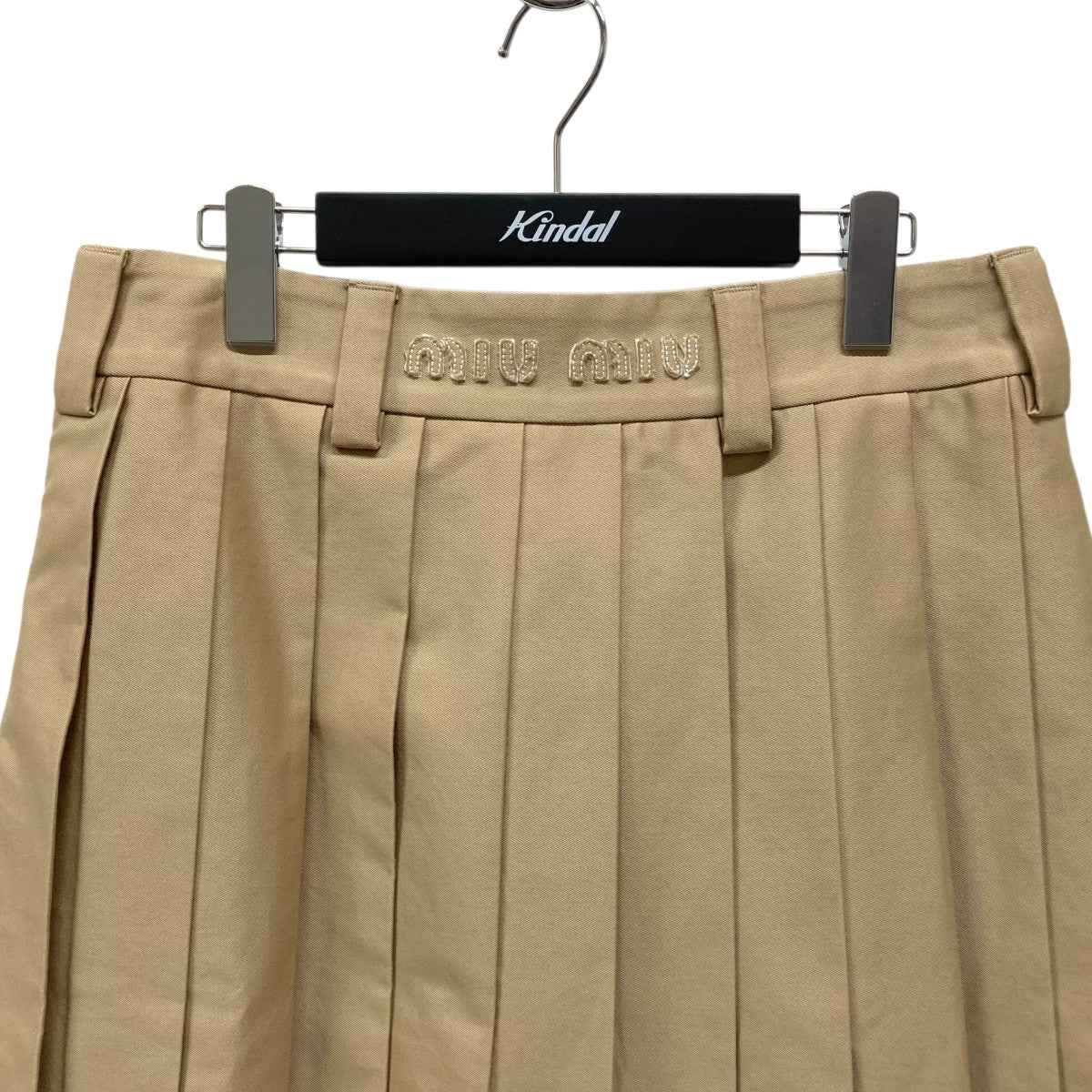MIU MIU(ミュウミュウ) CHINO MIDI SKIRTプリーツスカートMG1781