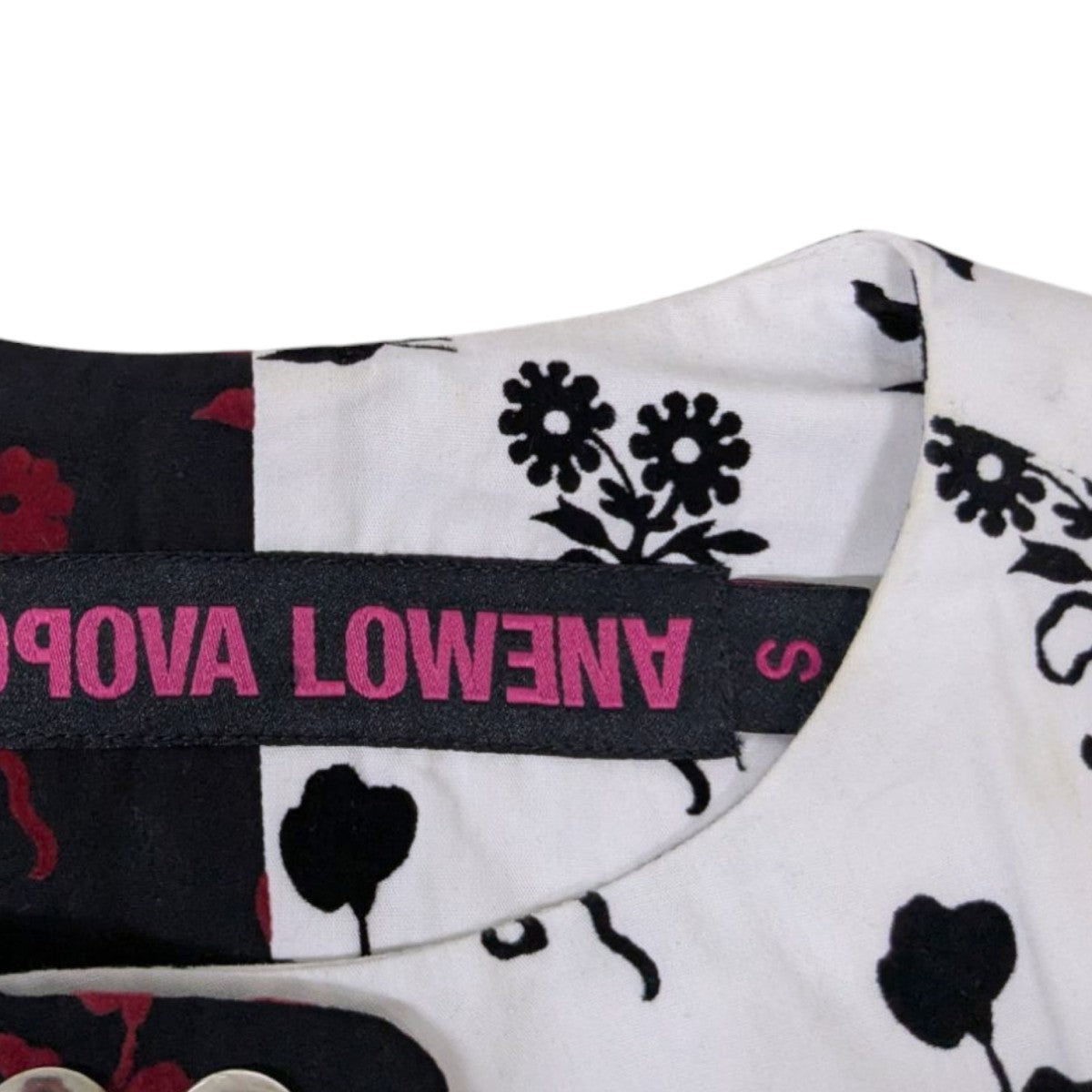 Chopova Lowena(チョポヴァロウェナ) 半袖ワンピース ブラック