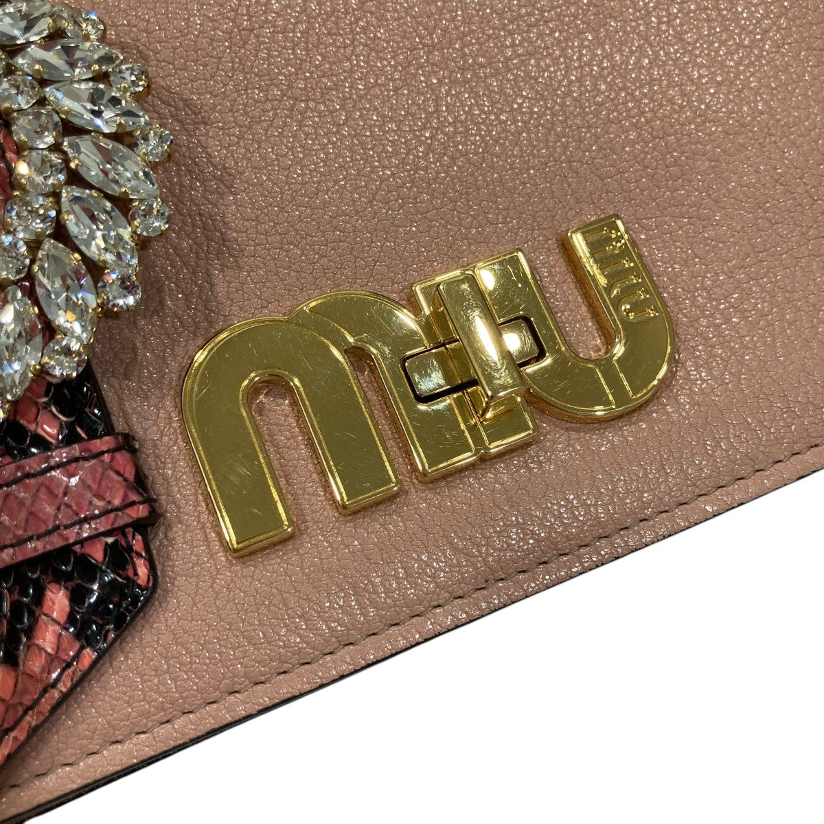 MIU MIU(ミュウミュウ) チェーンショルダーバッグ5BF068 5BF068 ピンク