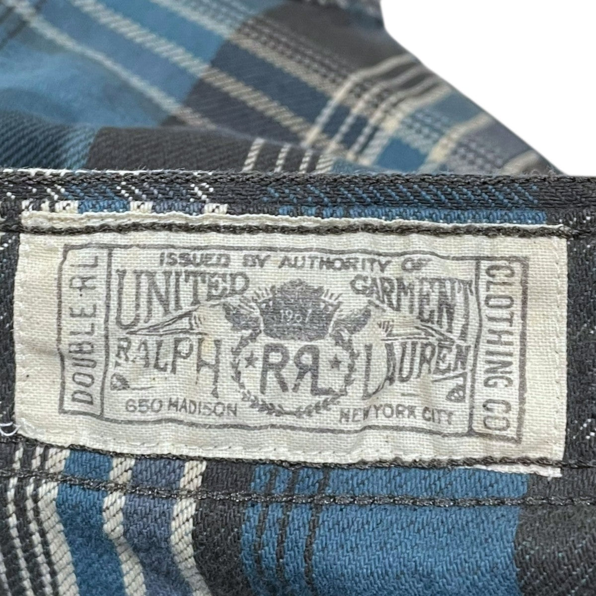 RRL(ダブルアールエル) チェック柄シャツ ライトブルー・ダークグレー