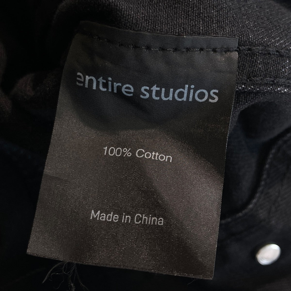 ENTIRE STUDIOS(エンタイアスタジオ) デニムジャケット ブラック