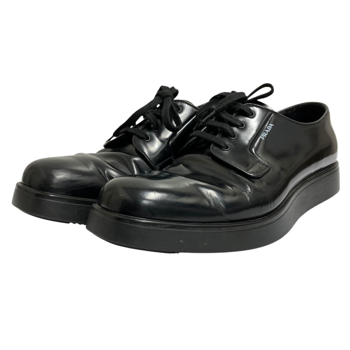 PRADA(プラダ) レザーシューズ2EG261 2EG261 ブラック サイズ 8