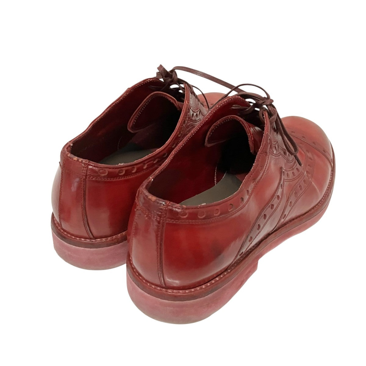 DOLCE ＆ GABBANA(ドルチェアンドガッバーナ) レザーシューズ レッド