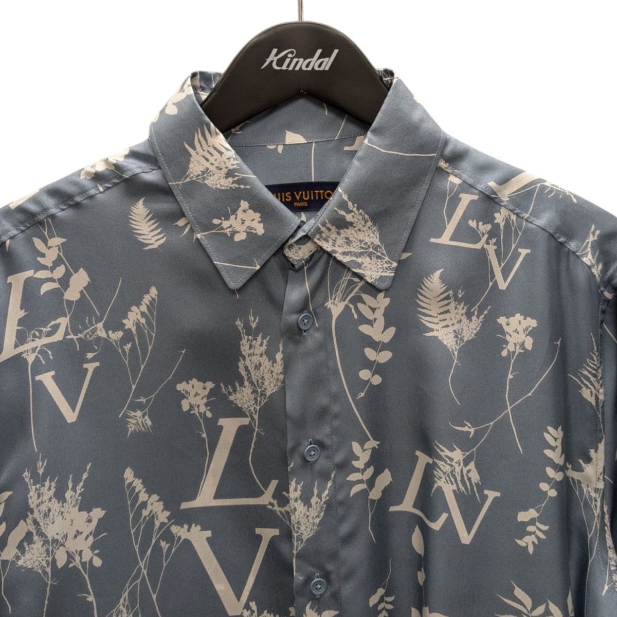 LOUIS VUITTON(ルイヴィトン) LVリーフシルク長袖シャツ RM222Q MD2