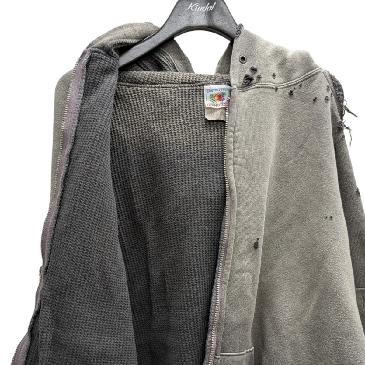 SAINT MICHAEL(セントマイケル) ジップパーカー グレー サイズ M