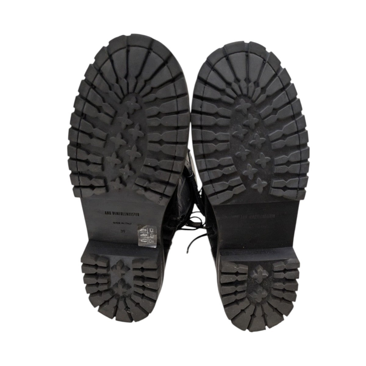 ANN DEMEULEMEESTER(アンドゥムルメステール) レースアップロング